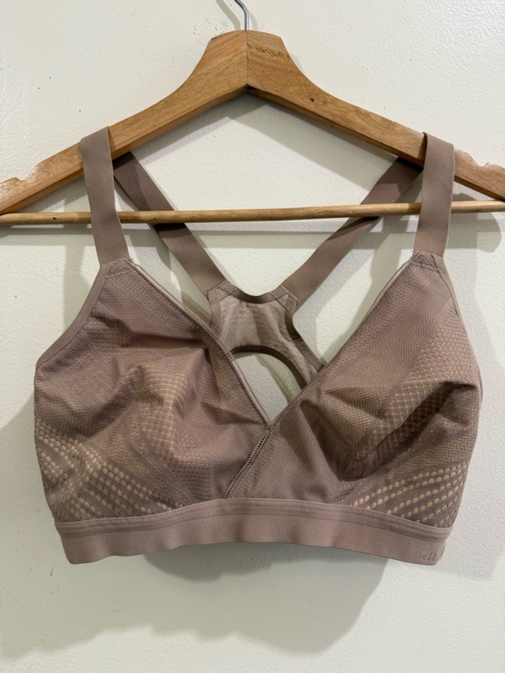 lululemon athletica Taupe Mesh Wireless Racerback Bra